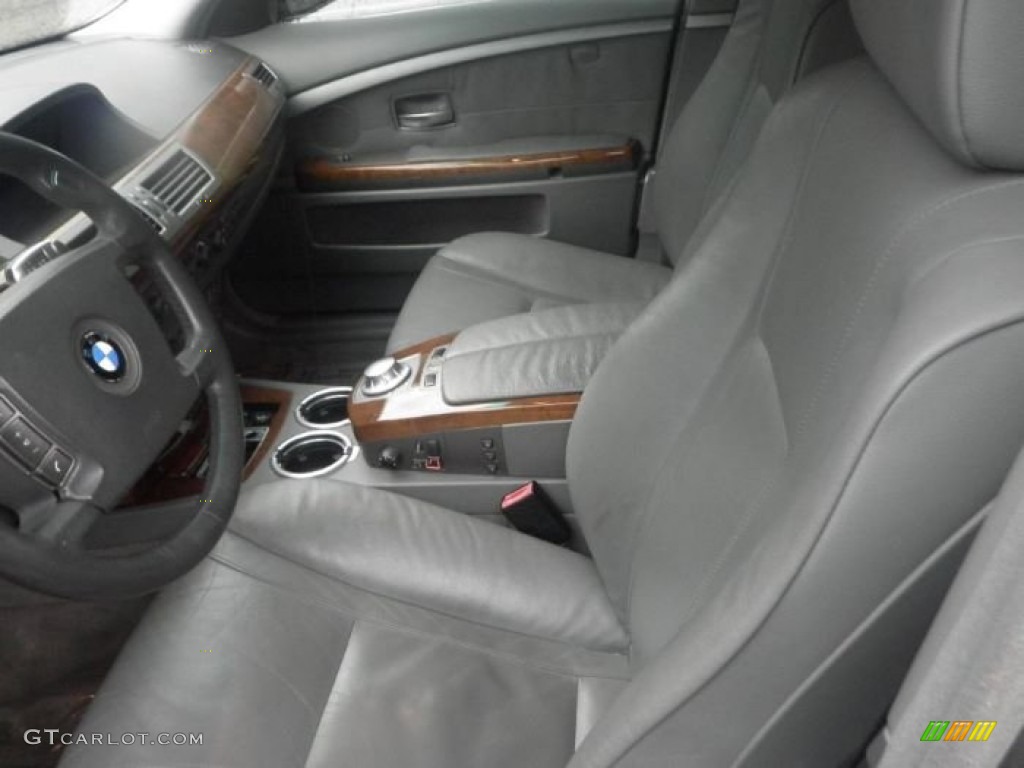 2003 7 Series 745i Sedan - Titanium Grey Metallic / Basalt Grey/Flannel Grey photo #6