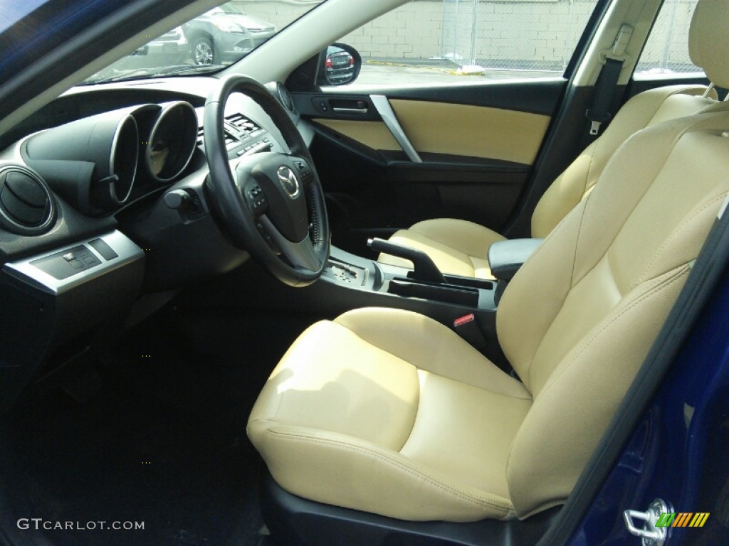 Dune Beige Interior 2012 Mazda MAZDA3 i Grand Touring 4 Door Photo #104598495