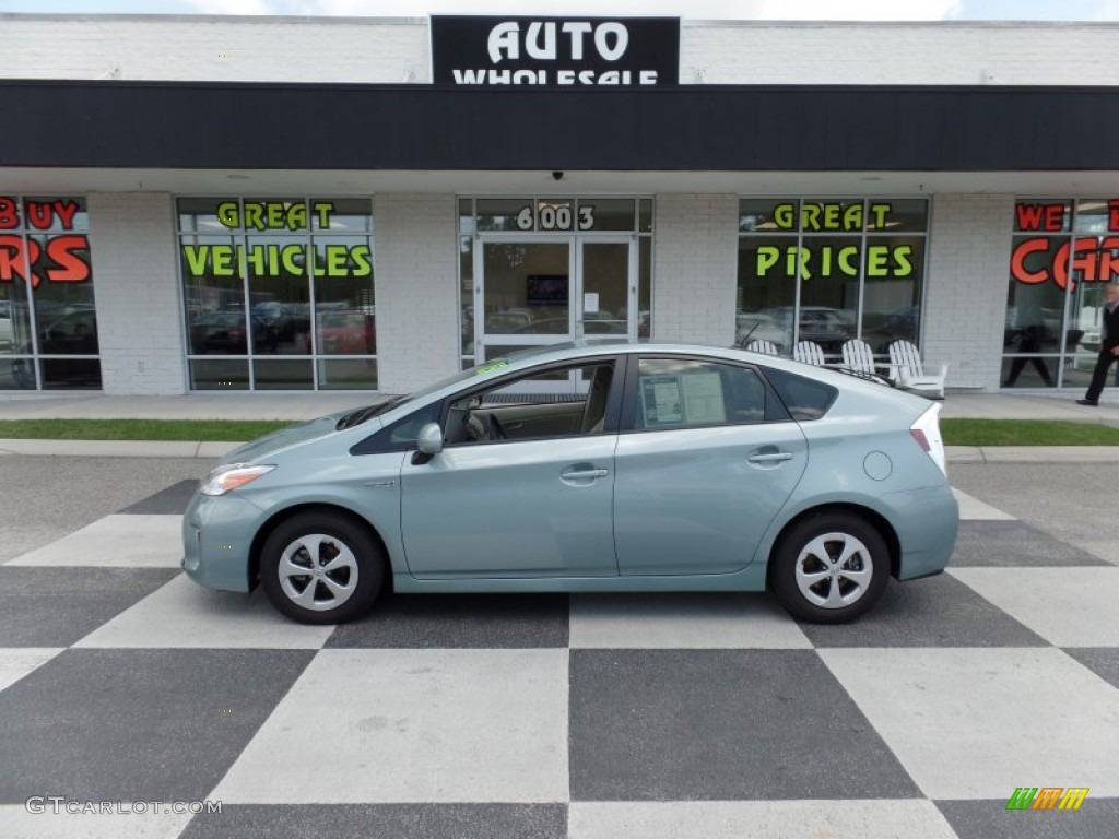 2015 Prius Two Hybrid - Sea Glass Pearl / Bisque photo #1