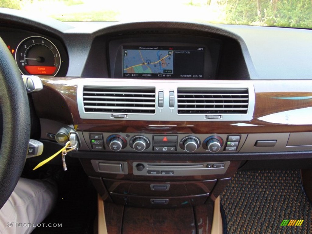 2008 7 Series 750Li Sedan - Monaco Blue Metallic / Rust Brown photo #28