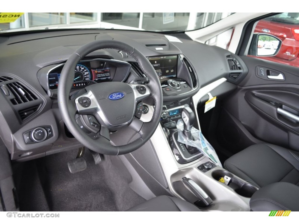 Charcoal Black Interior 2015 Ford C-Max Hybrid SEL Photo #104600097
