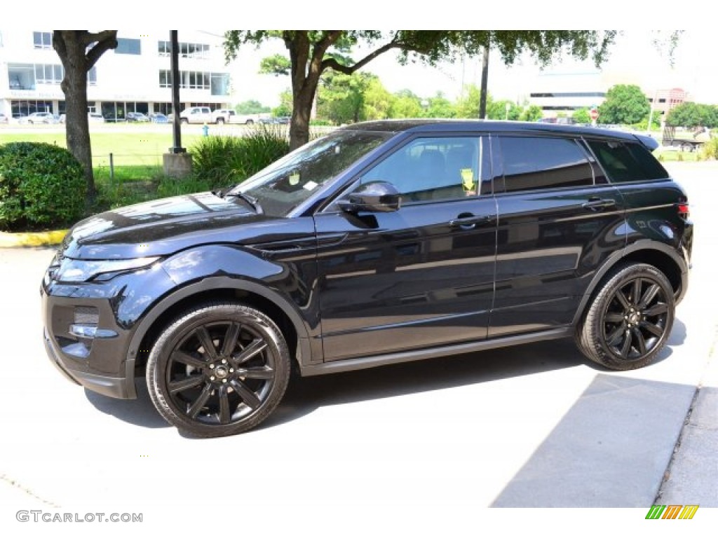 Santorini Black Metallic 2014 Land Rover Range Rover Evoque Dynamic Exterior Photo #104603822