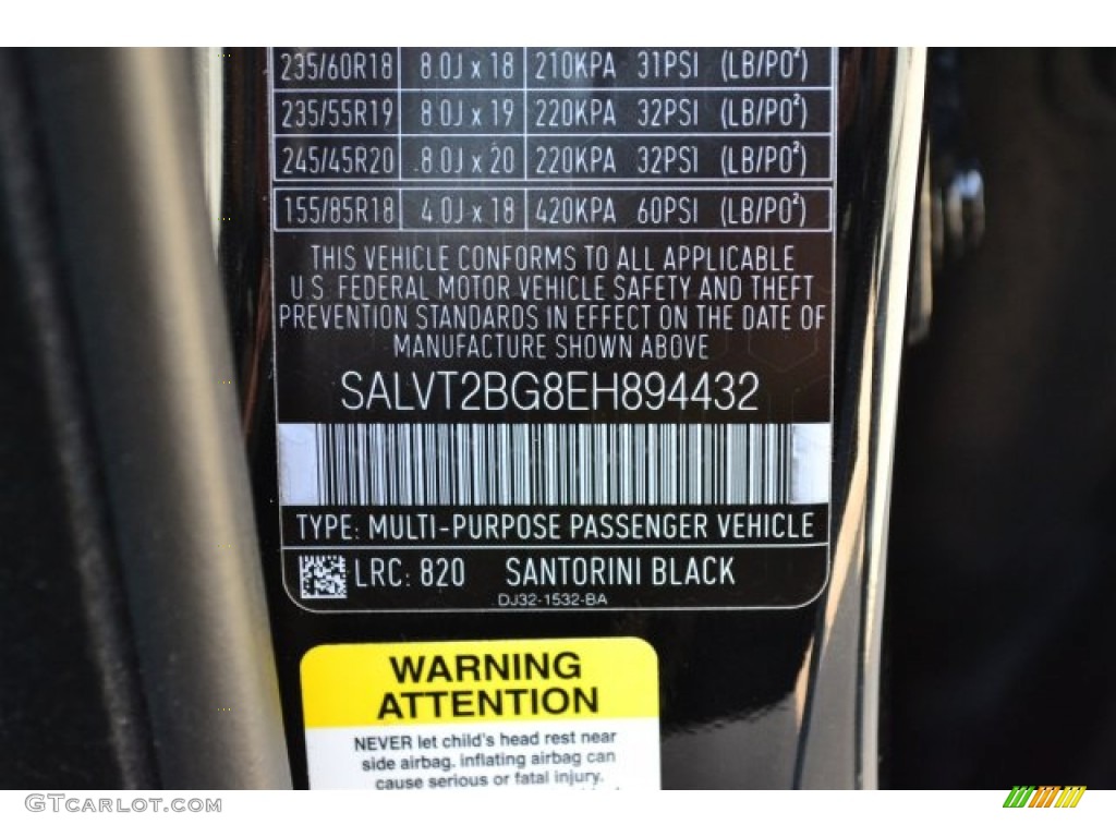 2014 Land Rover Range Rover Evoque Dynamic Color Code Photos