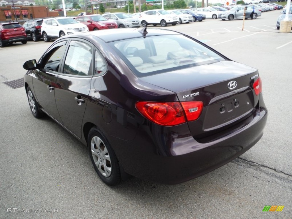 2009 Elantra GLS Sedan - Purple Rain / Beige photo #6