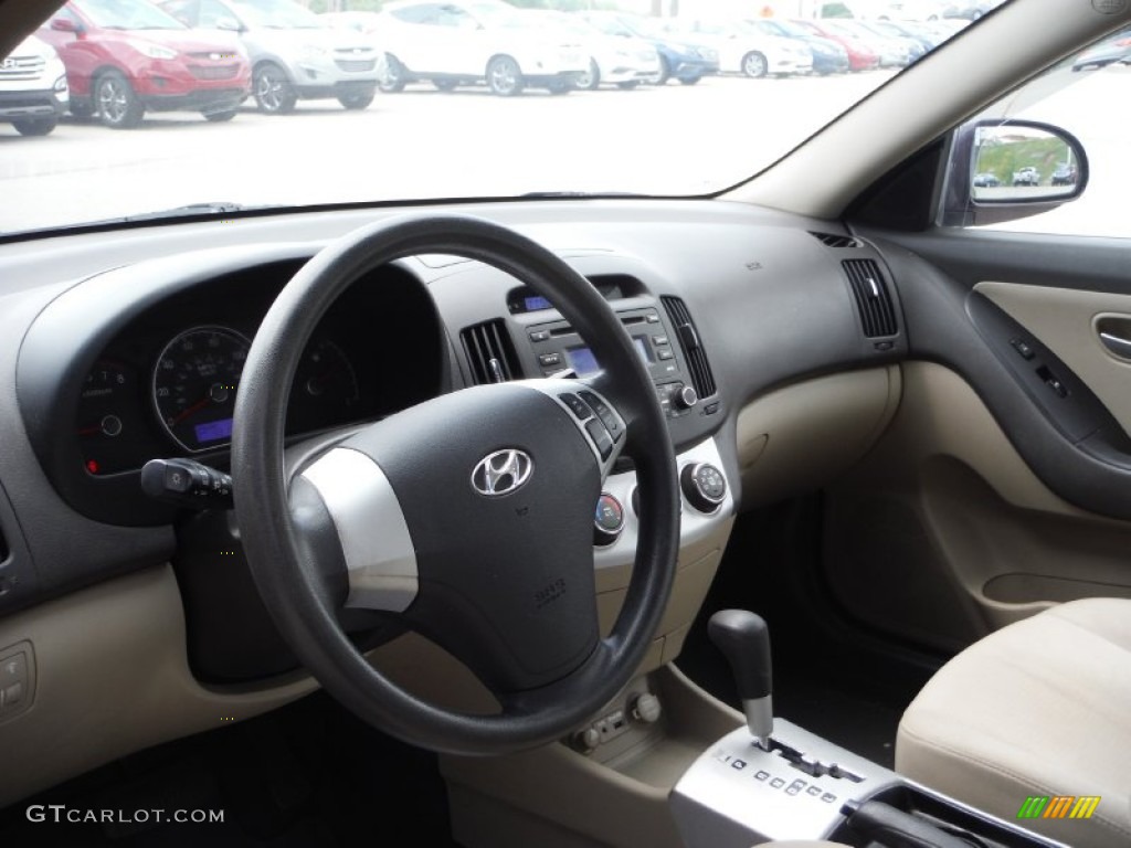 2009 Elantra GLS Sedan - Purple Rain / Beige photo #9
