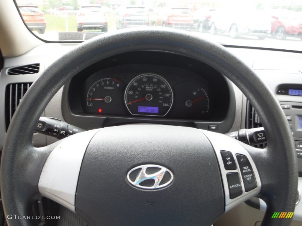 2009 Elantra GLS Sedan - Purple Rain / Beige photo #16