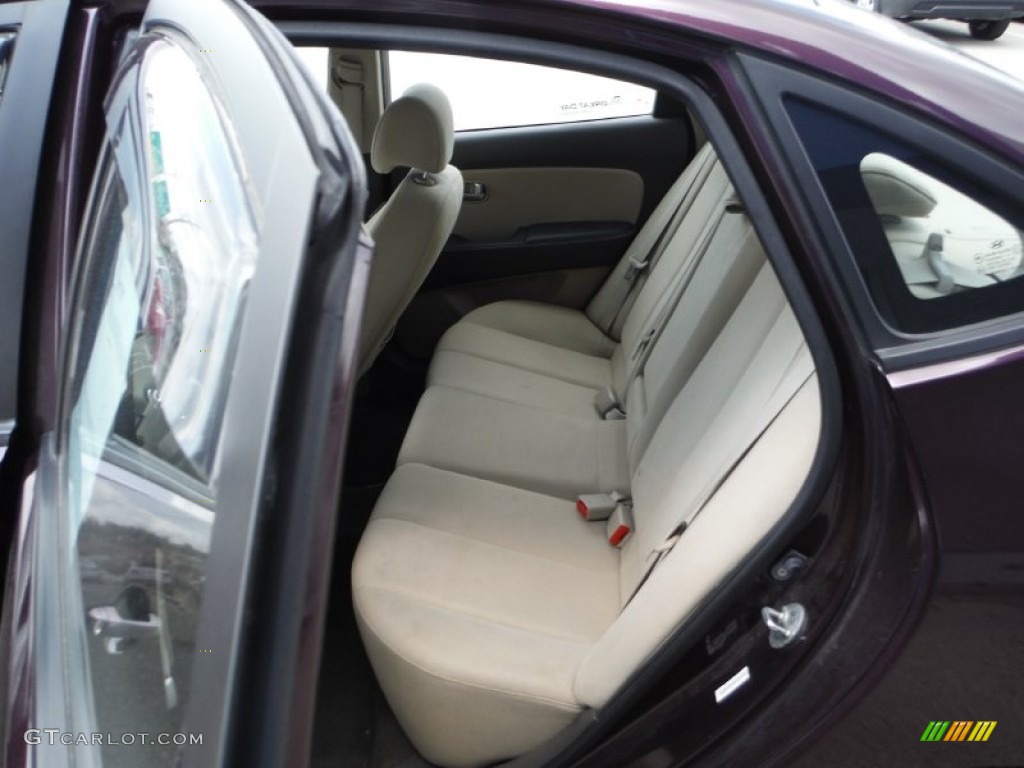 2009 Elantra GLS Sedan - Purple Rain / Beige photo #17