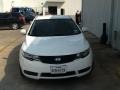 Clear White 2010 Kia Forte LX