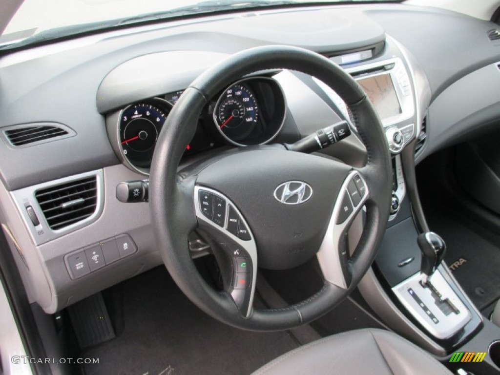 2012 Elantra Limited - Silver / Gray photo #10
