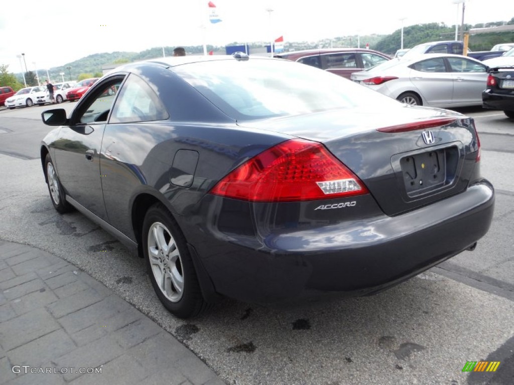 2007 Accord EX-L Coupe - Graphite Pearl / Black photo #8