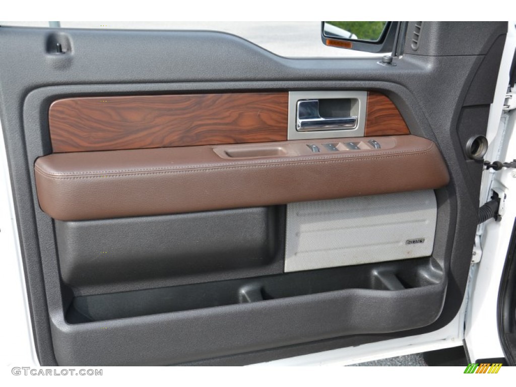 2010 F150 Platinum SuperCrew 4x4 - Ingot Silver Metallic / Sienna Brown Leather/Black photo #14