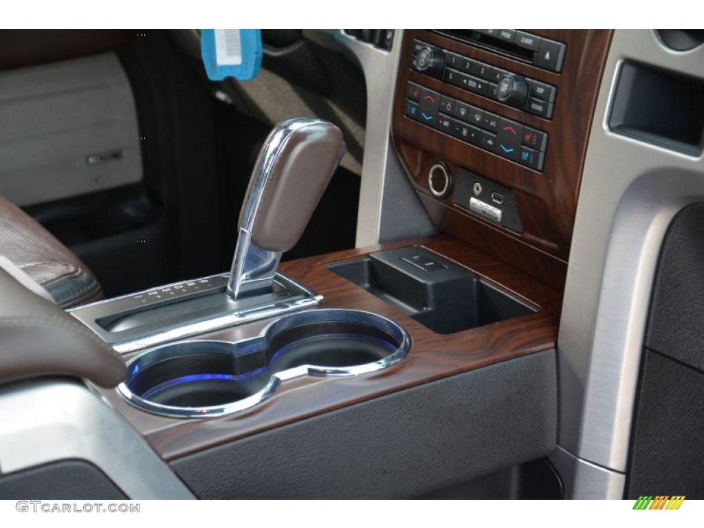 2010 F150 Platinum SuperCrew 4x4 - Ingot Silver Metallic / Sienna Brown Leather/Black photo #20