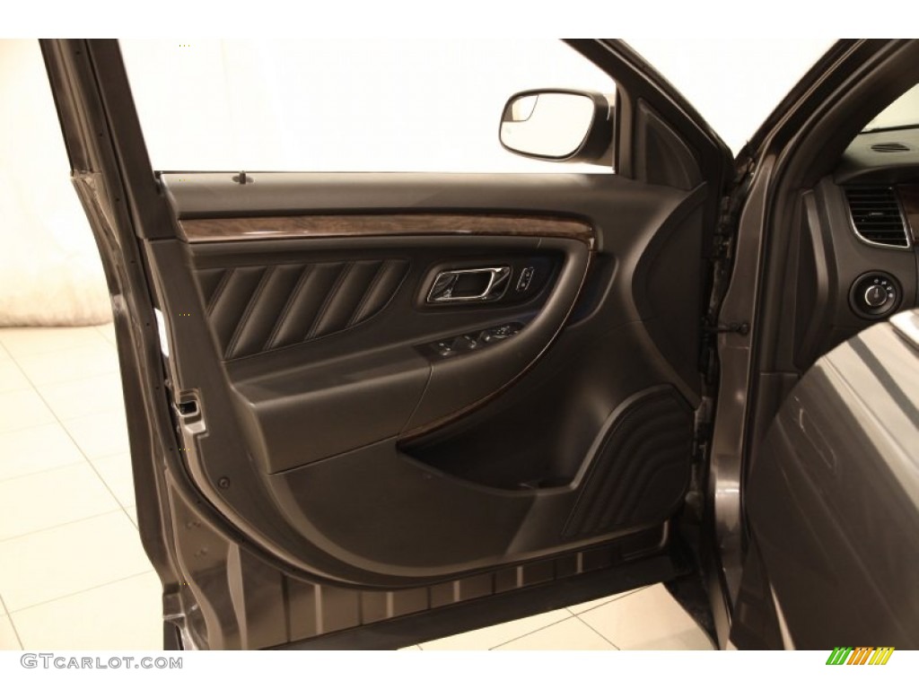 2015 Ford Taurus Limited Charcoal Black Door Panel Photo #104614385