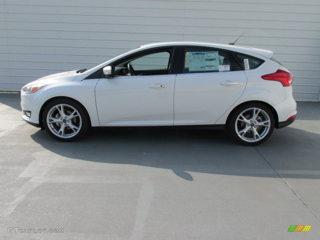 2015 Focus Titanium Hatchback - White Platinum / Charcoal Black photo #6