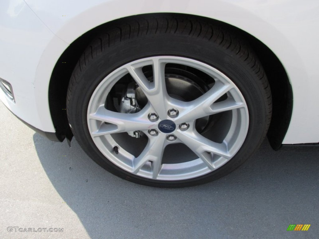 2015 Focus Titanium Hatchback - White Platinum / Charcoal Black photo #11