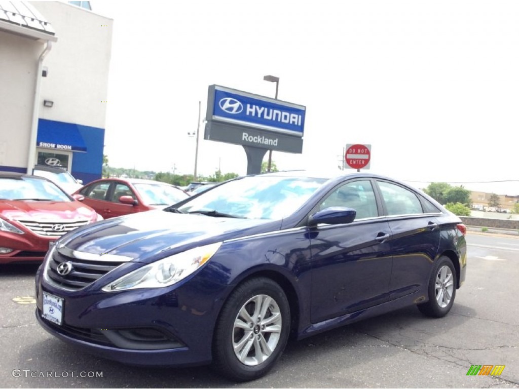 2014 Sonata GLS - Indigo Blue Pearl / Gray photo #1