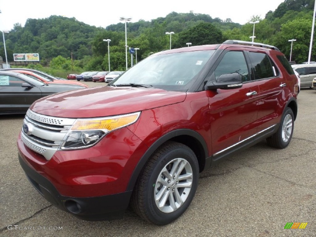2015 Explorer XLT 4WD - Ruby Red / Charcoal Black photo #8
