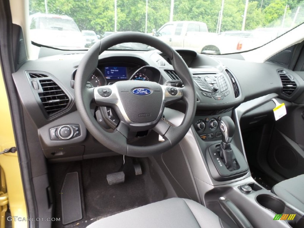2015 Ford Escape SE 4WD Charcoal Black Dashboard Photo #104621519