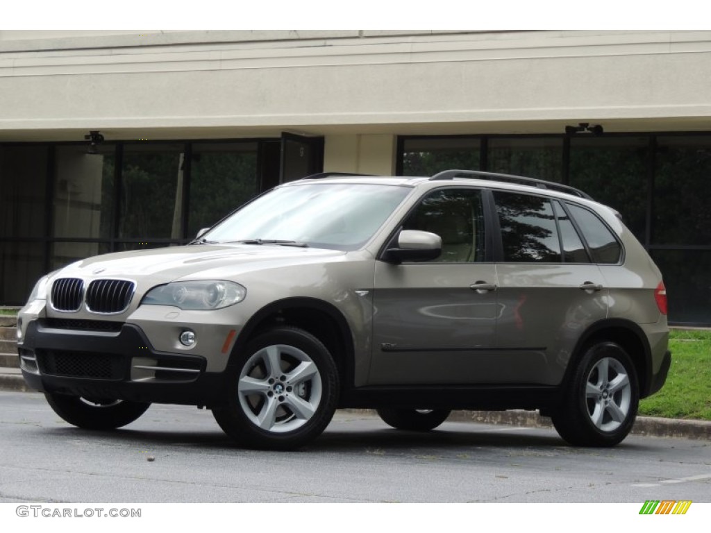 2008 X5 3.0si - Platinum Bronze Metallic / Sand Beige photo #2
