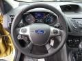 2015 Ford Escape Charcoal Black Interior Steering Wheel Photo