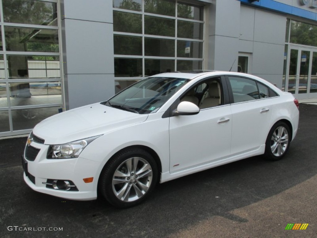 2013 Cruze LTZ - Summit White / Cocoa/Light Neutral photo #1