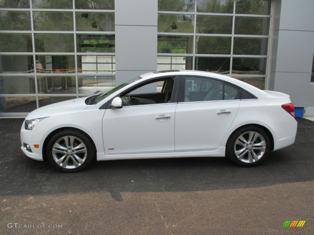 2013 Cruze LTZ - Summit White / Cocoa/Light Neutral photo #2