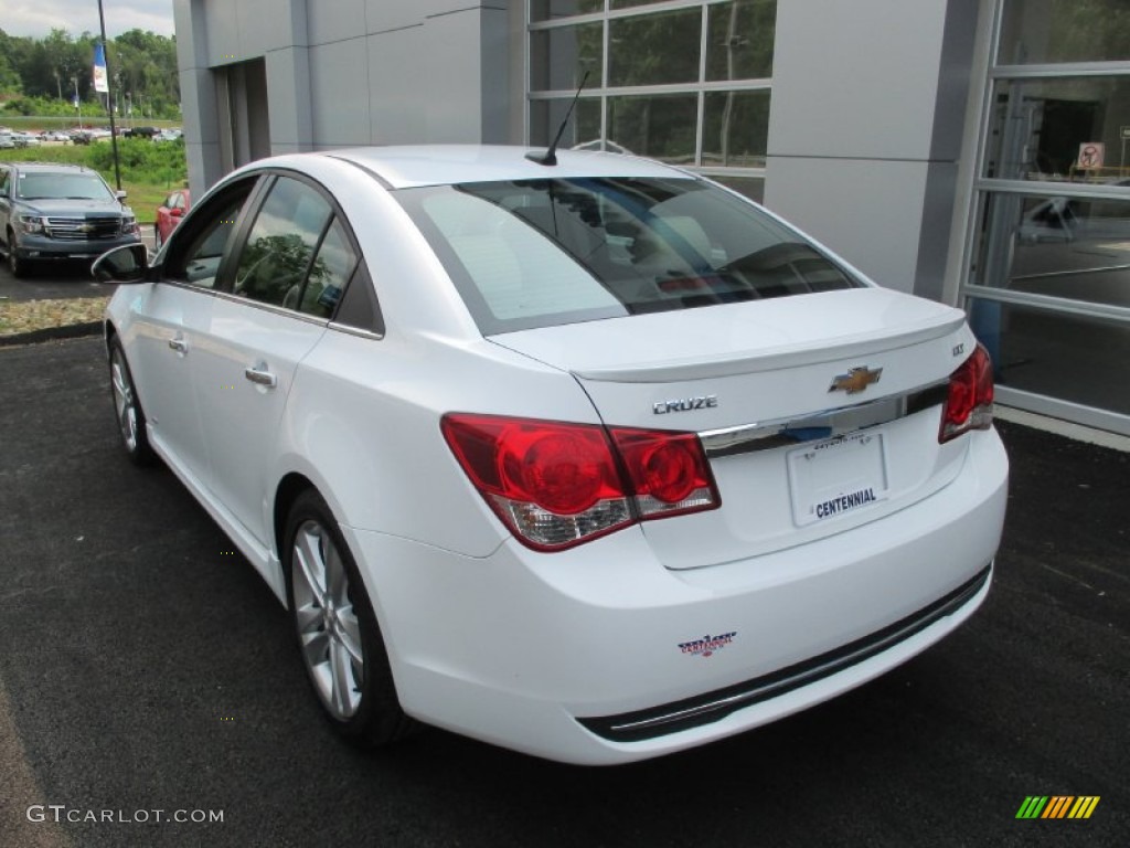 2013 Cruze LTZ - Summit White / Cocoa/Light Neutral photo #4