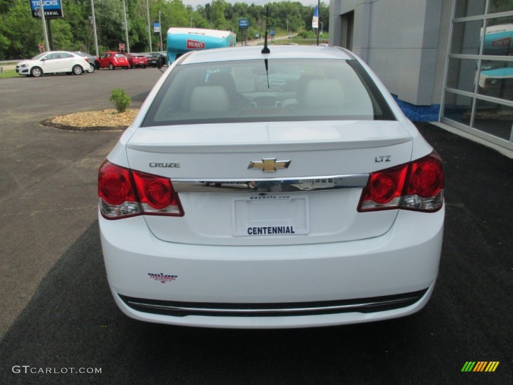 2013 Cruze LTZ - Summit White / Cocoa/Light Neutral photo #5