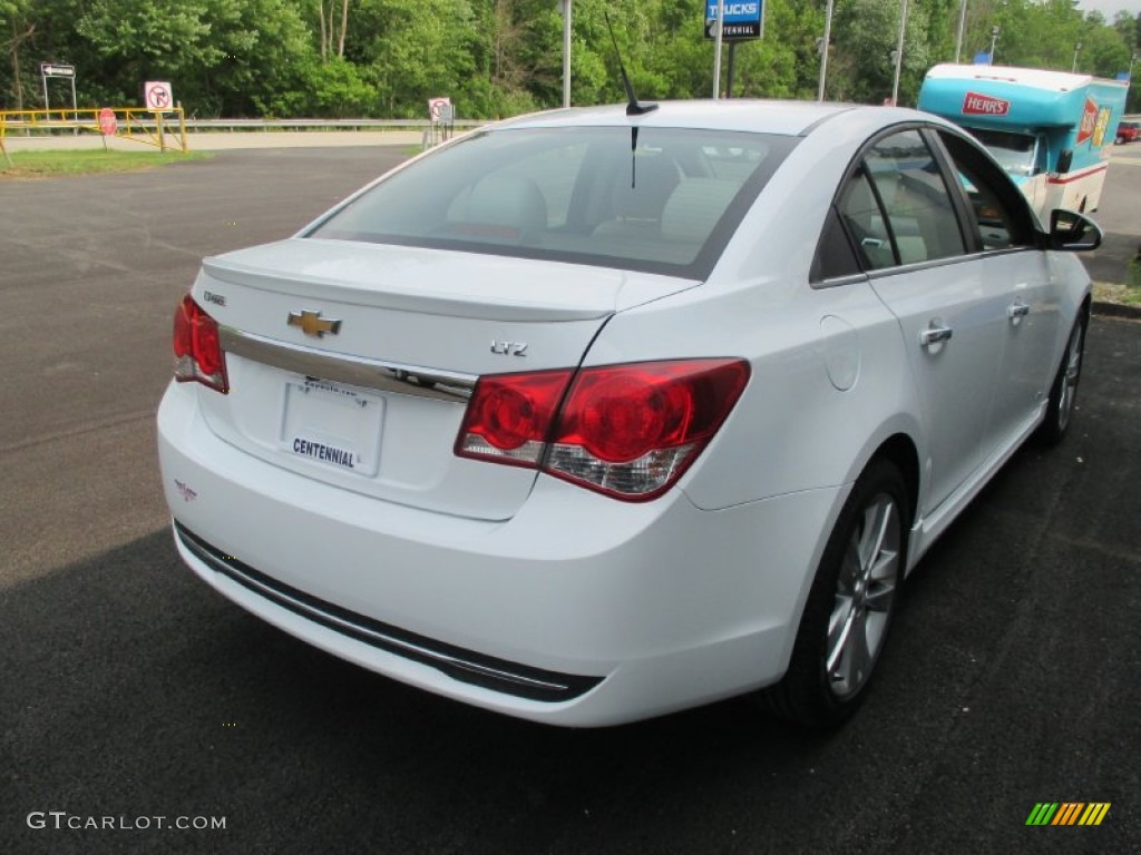 2013 Cruze LTZ - Summit White / Cocoa/Light Neutral photo #6