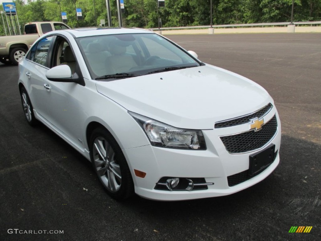 2013 Cruze LTZ - Summit White / Cocoa/Light Neutral photo #11