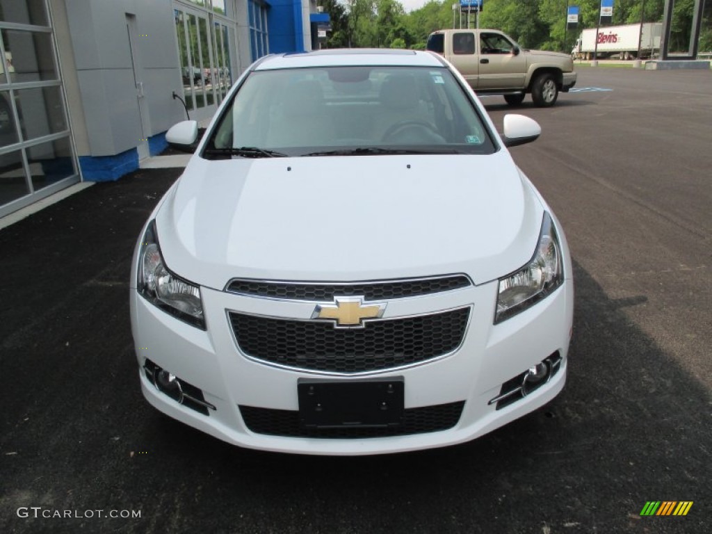 2013 Cruze LTZ - Summit White / Cocoa/Light Neutral photo #12