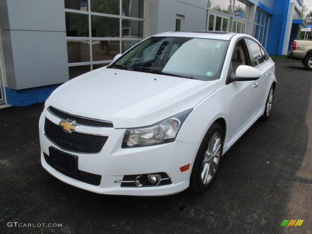 2013 Cruze LTZ - Summit White / Cocoa/Light Neutral photo #13