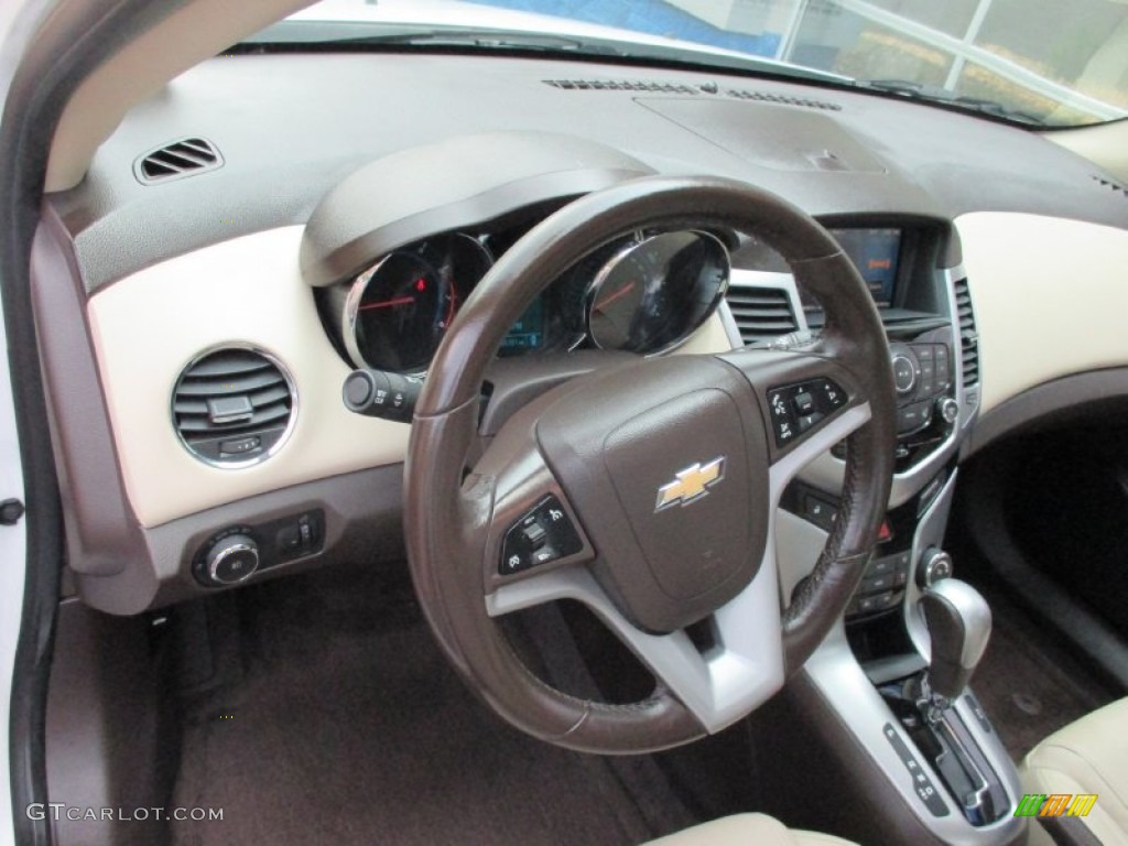 2013 Cruze LTZ - Summit White / Cocoa/Light Neutral photo #24