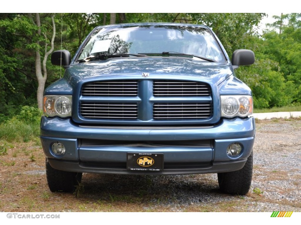 2005 Ram 1500 SLT Quad Cab 4x4 - Atlantic Blue Pearl / Dark Slate Gray photo #2