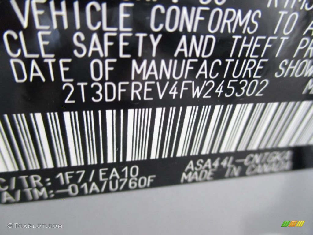 2015 RAV4 Limited AWD - Classic Silver Metallic / Ash photo #39