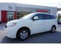 2015 Pearl White Nissan Quest SV  photo #1