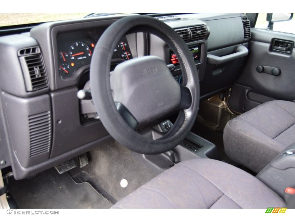 2002 Wrangler X 4x4 - Black / Camel Beige photo #8