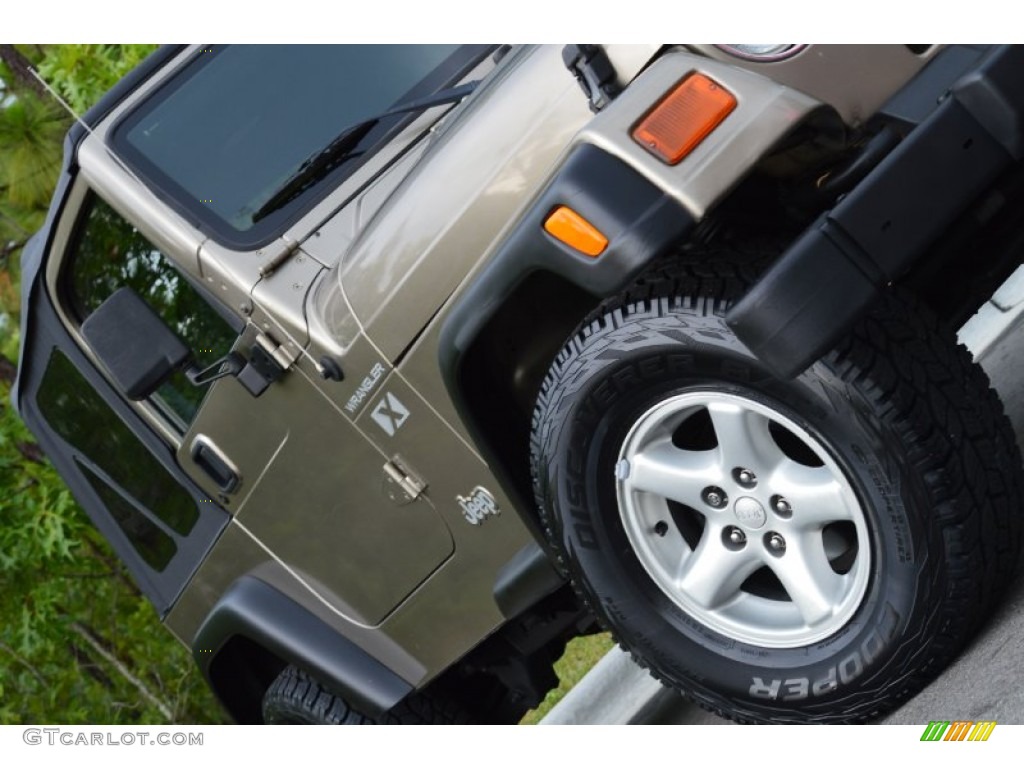 2002 Wrangler X 4x4 - Black / Camel Beige photo #28