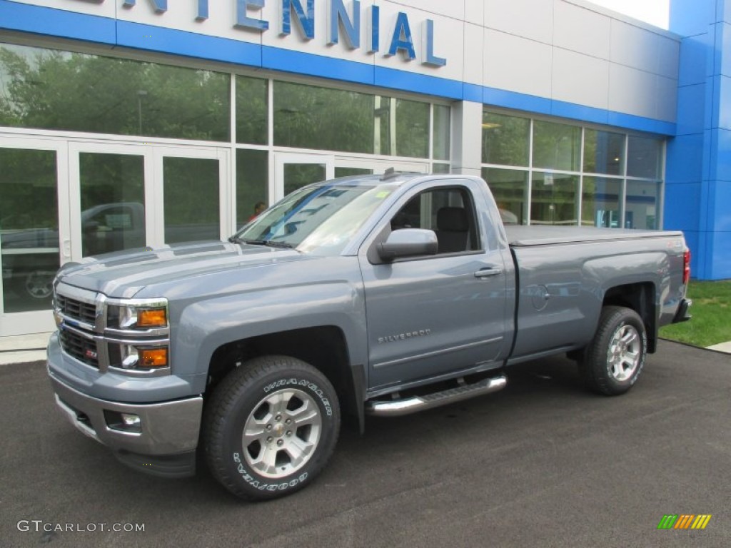 2015 Silverado 1500 LT Regular Cab 4x4 - Slate Gray Metallic / Jet Black photo #1