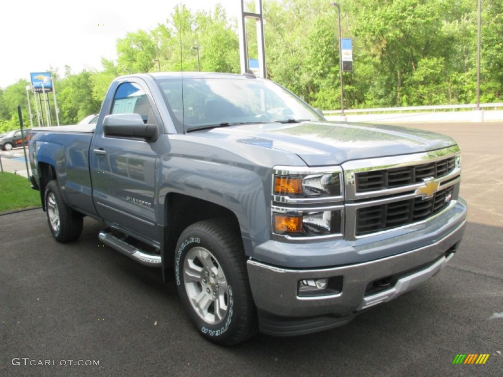 2015 Silverado 1500 LT Regular Cab 4x4 - Slate Gray Metallic / Jet Black photo #11