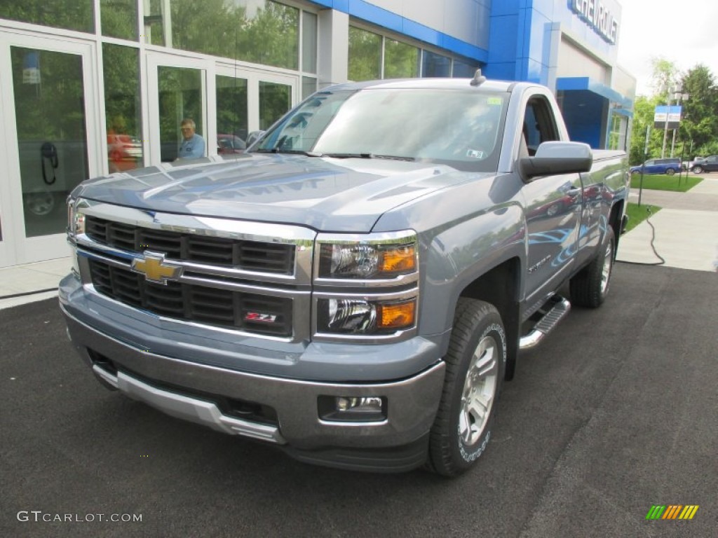 2015 Silverado 1500 LT Regular Cab 4x4 - Slate Gray Metallic / Jet Black photo #13