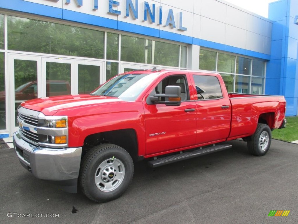 2015 Silverado 2500HD WT Crew Cab 4x4 - Victory Red / Jet Black/Dark Ash photo #1