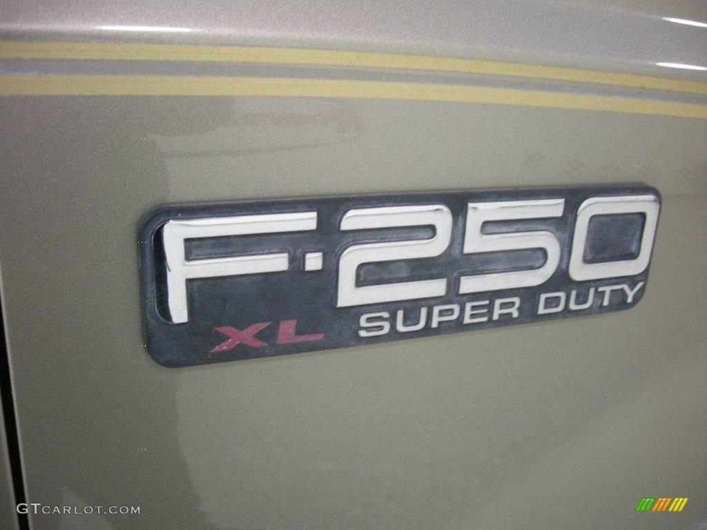 2002 F250 Super Duty XL Crew Cab - Dark Shadow Grey Metallic / Medium Parchment photo #14