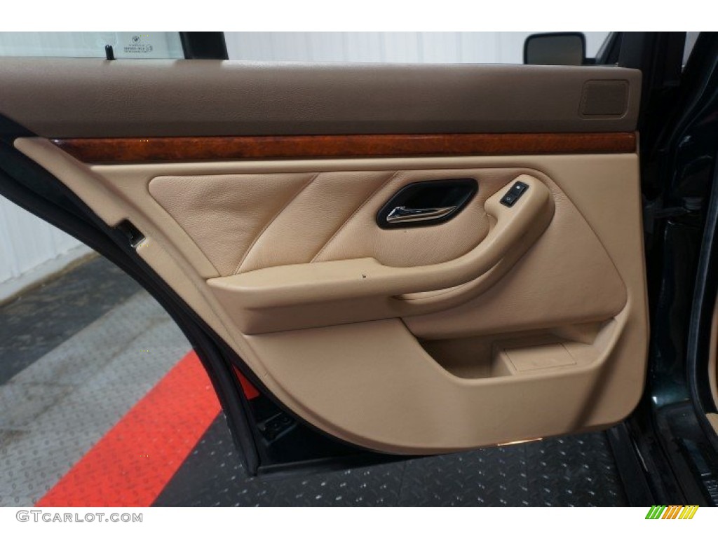 1997 5 Series 528i Sedan - Oxford Green Metallic / Sand Beige photo #15