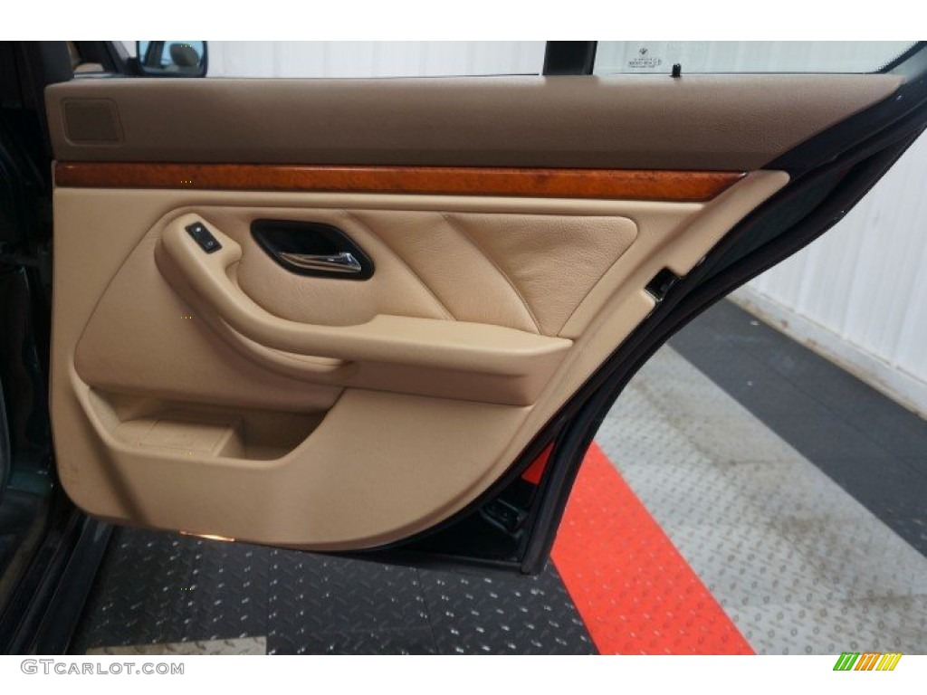 1997 5 Series 528i Sedan - Oxford Green Metallic / Sand Beige photo #16