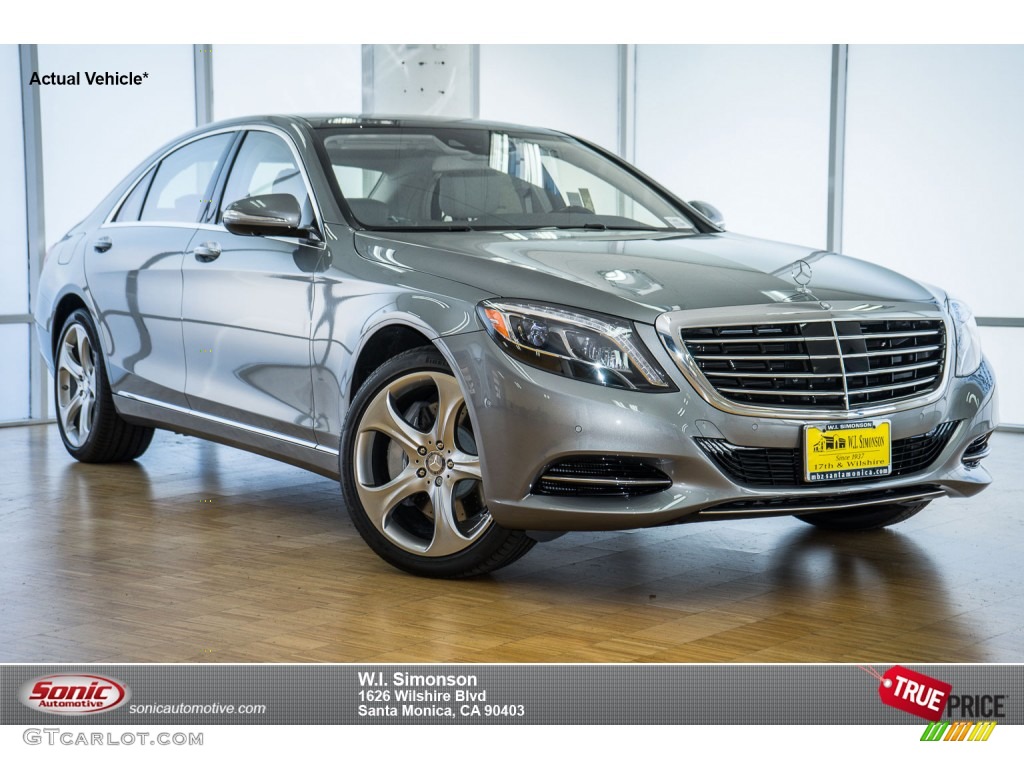 2015 S 550 4Matic Sedan - Palladium Silver Metallic / Crystal Grey/Seashell Grey photo #1