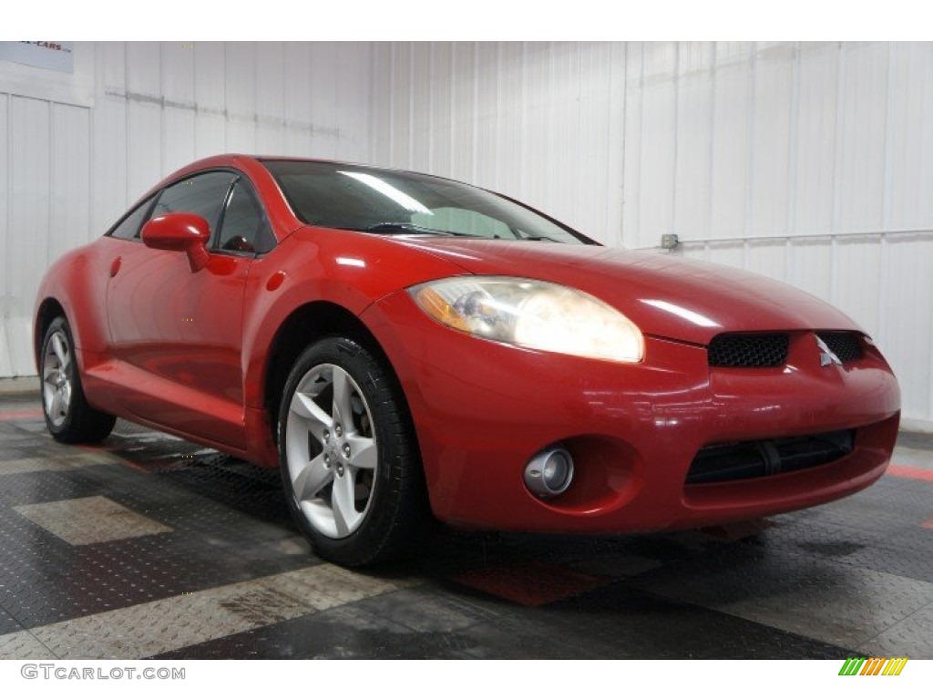 2006 Eclipse GT Coupe - Ultra Red Pearl / Medium Gray photo #5