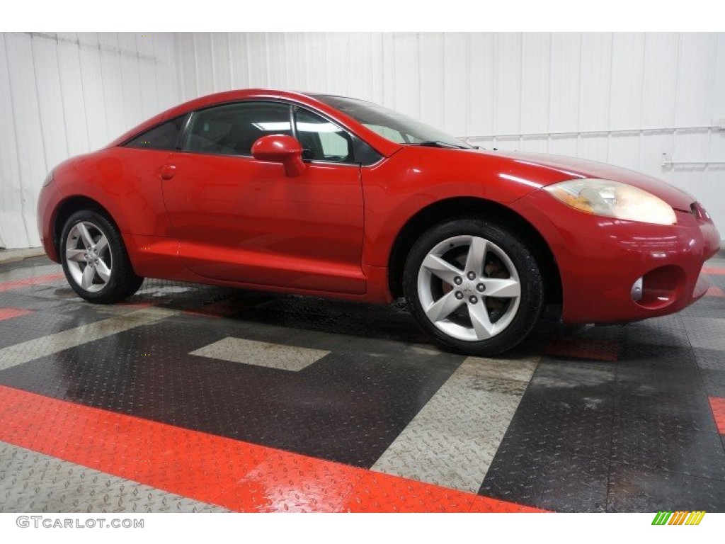 2006 Eclipse GT Coupe - Ultra Red Pearl / Medium Gray photo #6