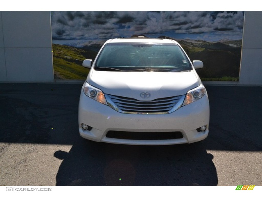 2012 Sienna Limited - Blizzard White Pearl / Light Gray photo #6