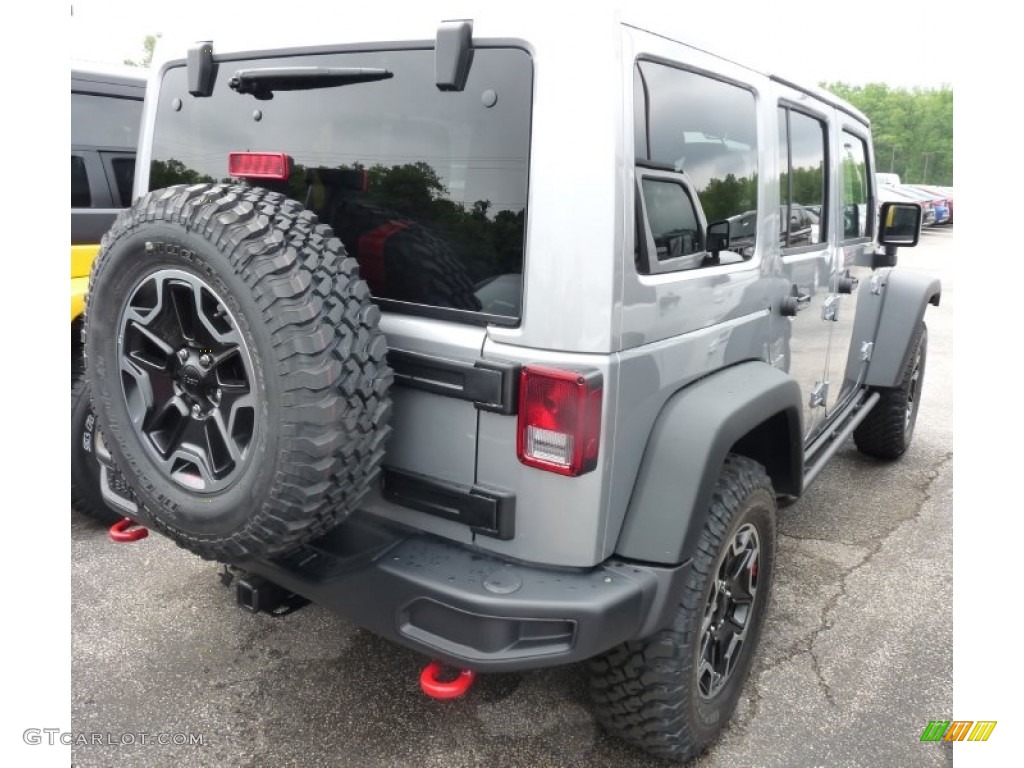 Billet Silver Metallic 2015 Jeep Wrangler Unlimited Rubicon 4x4 Exterior Photo #104647531